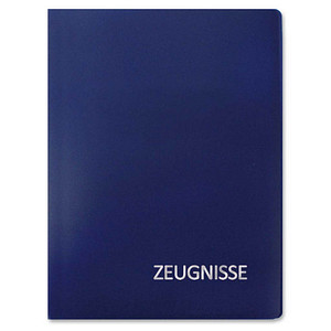 4028279885728 - Zeugnismappe Basic 88572 blau A4 mit 20 Hüllen 4028279885728 Roth