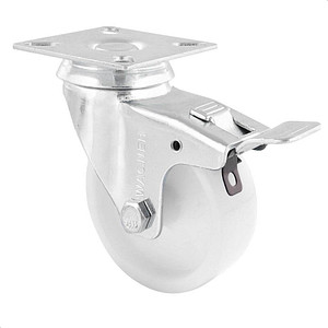 4001073051841 - Apparate-Lenkrollen Kunststoff Rad-Ø 75 mm VE 4 Stk Lenkrolle mit Feststeller Wagner