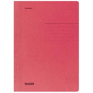 Falken Schnellhefter 80003775, A4, rot, Recyclingkarton, 250g, Vorderdeckel opak 4014481500313 Falken