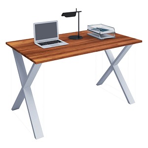 Lona Schreibtisch nussbaum rechteckig