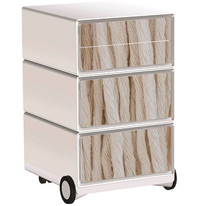 PAPERFLOW easyBox Contents Rollcontainer weiß, bunt 4 Auszüge 39,0 x 43,6 x 64,2 cm