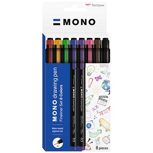 4003198112544 - MONO Fineliner-Set farbsortiert 035 mm 8 St