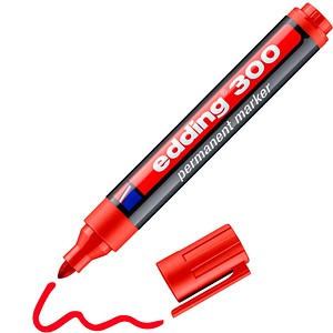 edding 300 Permanentmarker rot 1,5 - 3,0 mm, 1 St.