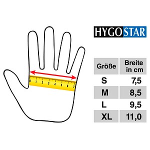 4015544272697 - unisex Arbeitshandschuhe Nature weiß Größe 7 24 St