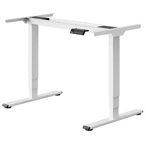 FlexiSpot E5 elektrisch höhenverstellbares Schreibtischgestell weiß ohne Tischplatte, T-Fuß-Gestell weiß 111,6 – 148,6 x 68,0 cm