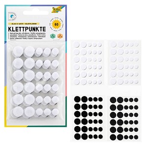 4001868114379 - Klettpunkte Mini Größen sortiert schwarz & weiß 4001868114379 - Klettpunkte Mini Größen sortiert schwarz & weiß