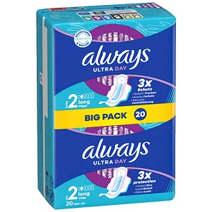 8700216637831 - Always Binden Ultra Day Long (Größe 2) mit Flügeln 20 Stück