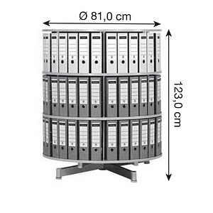 4250102412232 - Ordnerdrehsäule RE081BB3 Flexible buche 3 Etagen bis zu 72 Ordner 123x81cm (HxØ) 4250102412232 Reef 4250102412232 - Ordnerdrehsäule RE081BB3 Flexible buche 3 Etagen bis zu 72 Ordner 123x81cm (HxØ) 4250102412232 Reef