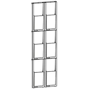 4012086008128 - helit The Placativ DIN A4 Prospekthalter Wandmontiert Glasklar H6810802 284 x 54 x 978 cm 4012086008128 - helit The Placativ DIN A4 Prospekthalter Wandmontiert Glasklar H6810802 284 x 54 x 978 cm