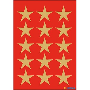 HERMA Aufkleber 3414 Sterne, gold, 45 Etiketten