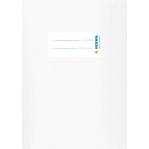 HERMA Heftumschlag mit Baststruktur weiß Kunststoff DIN A5