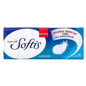 Softis Taschentücher Klassik 4-lagig weiß, 15x 9 Tücher