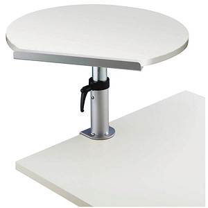 4002390063678 - Tischpult ja 31 bis 43cm (H) 60x565cm (BxT) rund weiß   silber 4002390063678 Maul