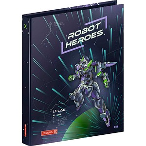 4061947135091 - ROBOT HEROES Ringbuch 2-Ringe dunkelblau lila 32 cm DIN A4 4061947135091 - ROBOT HEROES Ringbuch 2-Ringe dunkelblau lila 32 cm DIN A4