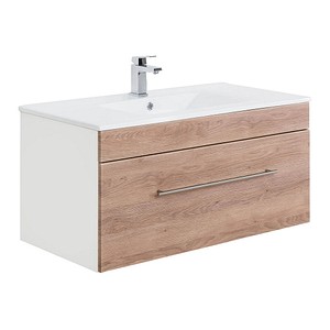Waschtischunterschrank VIVA eiche/weiß