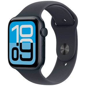 0195950646153 - Apple Watch SE 3 GPS 44mm Mtternacht Aluminium Case mit Mitternacht Sport Band - M L