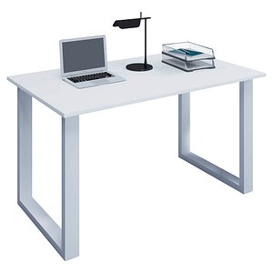 Lona Schreibtisch weiß rechteckig