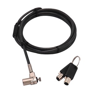 Dicota - T-Lock Ultra Slim V2 - Security Cable - 2.0 m - Masterkeyed