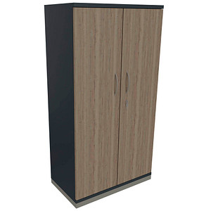 4260429764853 - fm Aktenschrank Sidney 4260429764853 lavagrau eiche 3 Fachböden 800 x 442 x 1517 cm