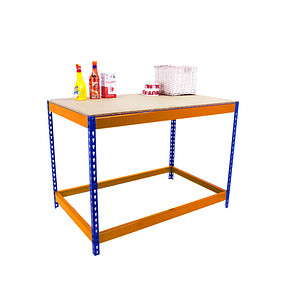 8425437089787 - Werkbank SIMONWORK BASIC 1 orange blau 2100 x 450 x 900 cm 8425437089787 Simonrack