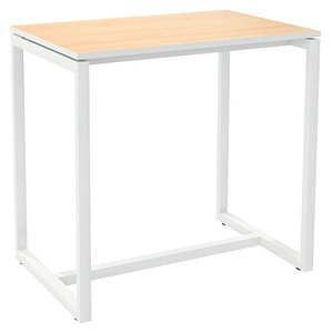 3660141221145 - Stehtisch easyDesk TD1141323 110cm (H) 114x75cm (BxT) rechteckig buche   weiß 3660141221145 PAPERFLOW