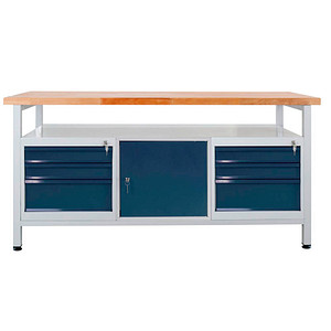 4050049437509 - Werkbank lichtgrau anthrazitgrau 6 Schubladen 1700 x 600 x 840 cm 4050049437509 ADB 4050049437509 - Werkbank lichtgrau anthrazitgrau 6 Schubladen 1700 x 600 x 840 cm 4050049437509 ADB