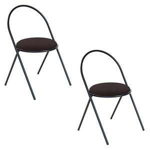 3660141959611 - Besucherstuhl SATURNE schwarz   schwarz ohne Armlehnen Pyramidengestell 3660141959611 2 Stück