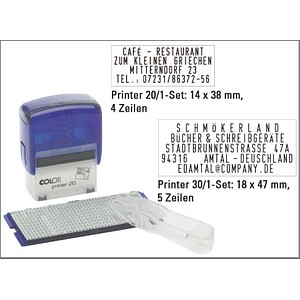 Textstempel, individualisierbar 20N/1Set