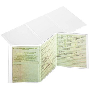 10 DURABLE Dokumentenhüllen transparent 21,0 x 10,5 cm