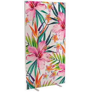 PAPERFLOW Trennwand easyScreen Tropical, 62747 bunt 94,0 x 173,4 cm, 1 St.