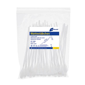 Meditrade® Wattestäbchen weiß, 500 St.