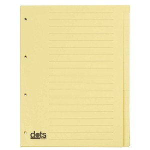 dots Ordnerregister DIN A4 Vollformat blanko gelb 20-teilig, 5 Satz