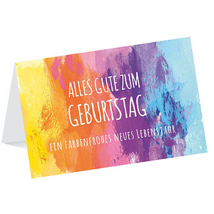 LUMA Geburtstagskarte Farbenmix DIN B6