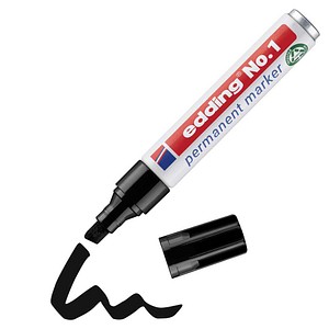 4004764426799 - Permanentmarker No1 schwarz 1-5mm Keilspitze 4004764426799 4-1001 10 Stück