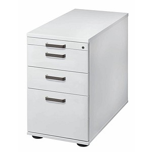 4032062194560 - Standcontainer TOPAS LINE 2 Schübe 1 Hängeregistraturauszug 1 Utensilienauszug abschließbar B 428 x T 800 x H 720-760 mm lichtgrau lichtgrau