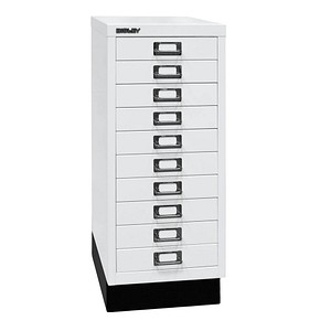 BISLEY MultiDrawer™ L2910S Schubladenschrank verkehrsweiß 10 Schubladen 27,8 x 38,0 x 67,0 cm