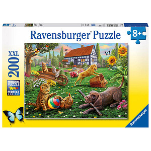 4005556128280 - Ravensburger Puzzle - Ravensburger Kinderpuzzle - 12828 Entdecker auf vier Pfoten - Katzen und Hunde-Puzzle für Kinder ab 8 Jahren mit 200 Teilen im