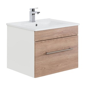 Waschtischunterschrank VIVA eiche/weiß