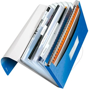 LEITZ Fächermappe WOW 4589 6 Fächer blau