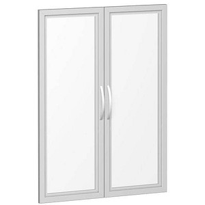 Geramöbel Glastürsatz S-383901-GT m. Holzrahmen 3 OH f. Korpbusb. 800