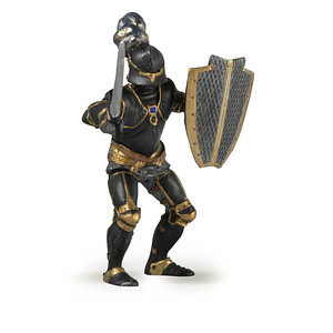 3465000392758 - FantasyMittelalter 39275 Ritter mit schwarzer Rüstung Spielfigur 3465000392758 papo