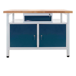 4050049429429 - Werkbank lichtgrau anthrazitgrau 1 Schublade 1200 x 600 x 840 cm  4050049429429 ADB