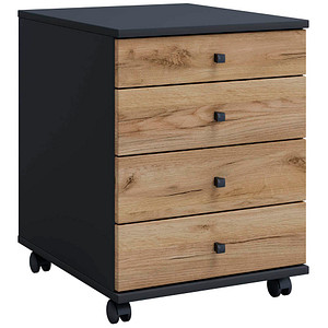 4051814430664 - my office Lona Rollcontainer anthrazit honig-eiche 4 Auszüge 416 x 500 x 569 cm 4051814430664 - my office Lona Rollcontainer anthrazit honig-eiche 4 Auszüge 416 x 500 x 569 cm