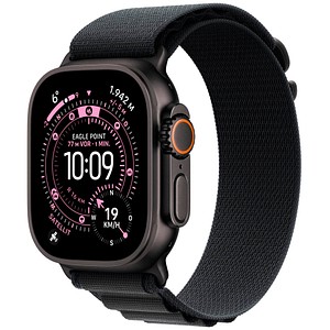 0195950610352 - Apple Watch Ultra 3 GPS + Cellular 49mm Schwarz Titanium Case mit schwarzem Alpine Loop - Large