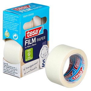 Tesa Papier Klebeband - Transparent - 19 mm x 10 m