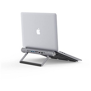 8595611705625 - Metal Cooling Pad for notebooks (up-to 156) with USB-C Docking Station (Power Delivery 100 W) (C31METALDOCKPADPD)