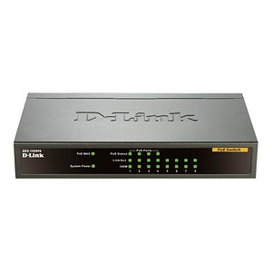 0790069396977 - Dlink - D-Link DES-1008PA Netzwerk-Switch Unmanaged Fast Ethernet (10 100) Power over Ethernet (PoE) Schwarz