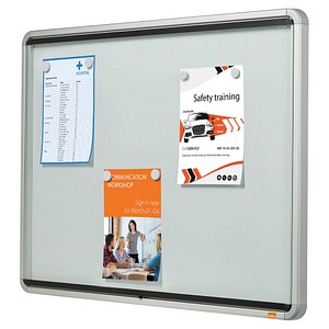 nobo Schaukasten silber 9x DIN A4