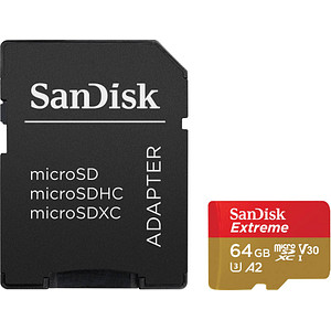SanDisk Speicherkarte microSDXC-Card Extrem 64 GB