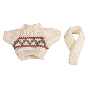 4006166937132 - Dekoartikel mehrfarbig Wichtel Mini Strickpullover Lasse + Schal 1 Set
